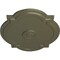 Ekena Millwork Waltz Ceiling Medallion (Fits Canopies up to 4 1/2"), 21 1/4"W x 17 3/8"H x 1"P, Painted Turtle CM21WAPTF - alternate 5